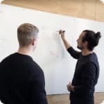 At the whiteboard