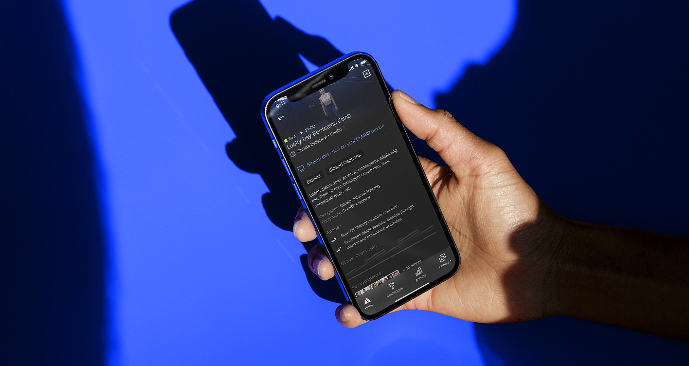 Photo of CLMBR app on iPhone